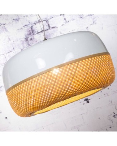 Suspension bambou naturel D60/H33cm