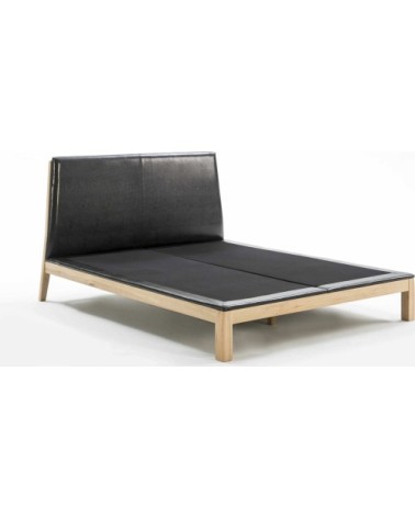 Lit style futon sommier bois massif 150x200cm