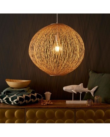 Suspension en rotin tressé D63