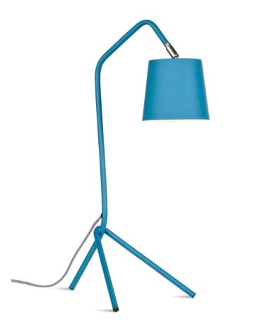 Lampe de table bleue H59cm