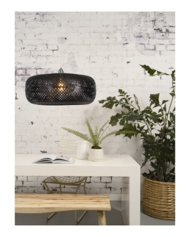 Suspension bambou noire D60cm