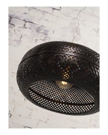 Suspension bambou noire D60cm