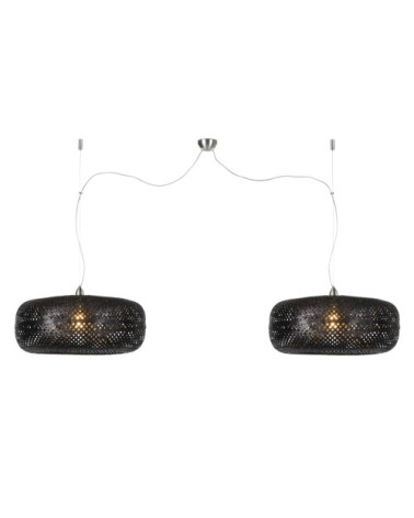 Suspension double en bambou L180cm