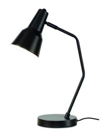 Lampe de table en fer noir H44cm