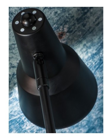 Lampe de table en fer noir H44cm