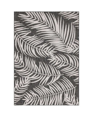MOA - Tapis extérieur/intérieur graphique noir 67x180cm