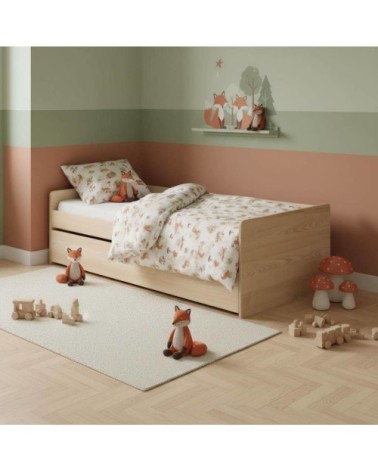 Lit banquette gigogne en bois 90 x 190 cm bois