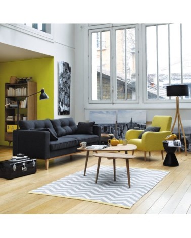 Table basse vintage en manguier massif