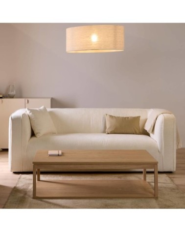 Table basse effet bois clair h60