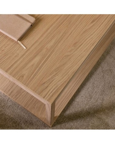 Table basse effet bois clair h60