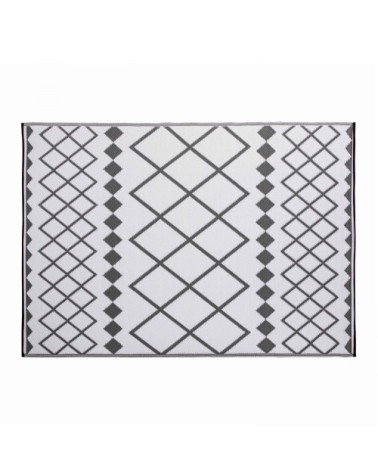 Tapis extérieur et intérieur gris à motifs gris 160x230