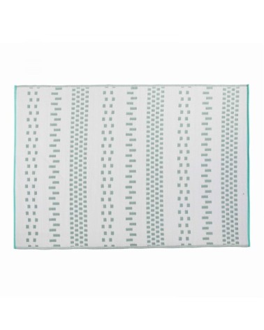 Tapis extérieur et intérieur bleu clair à motifs bleu 180x270