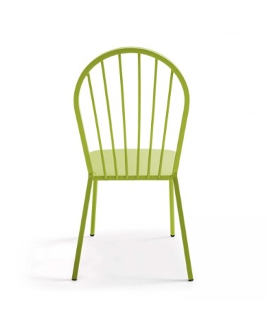 Chaise bistrot en métal vert