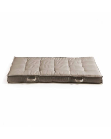 Coussins pour palette matelassés taupe