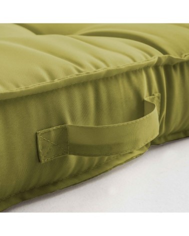 Coussins pour palette matelassés vert