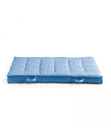 Coussins pour palette matelassés bleu