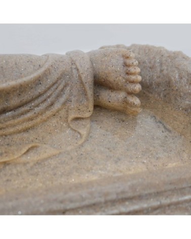 Fontaine bouddha LED pierre reconstituée  gris