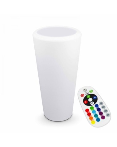 Pot de fleurs LED rechargeable multicolore