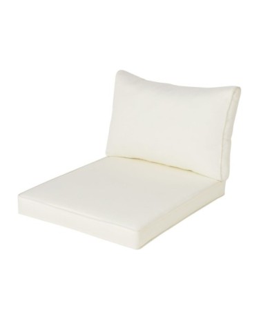 Coussins pour fauteuil de jardin blancs