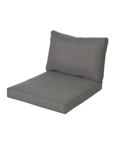 Coussins pour fauteuil de jardin gris foncé