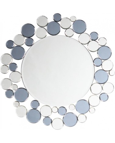 Miroir mural argent et gris d80