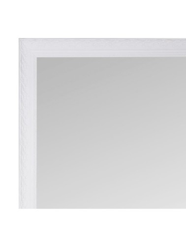 Miroir rectangulaire en bois de paulownia blanc 90x180