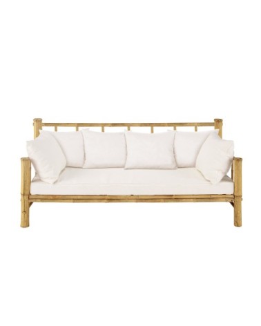 Banquette de jardin 3 places en bambou