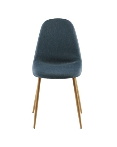 Chaise style scandinave bleu jean