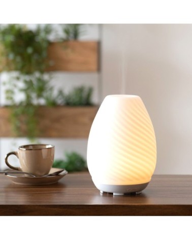 Diffuseur d'huiles essentielles en céramique blanche