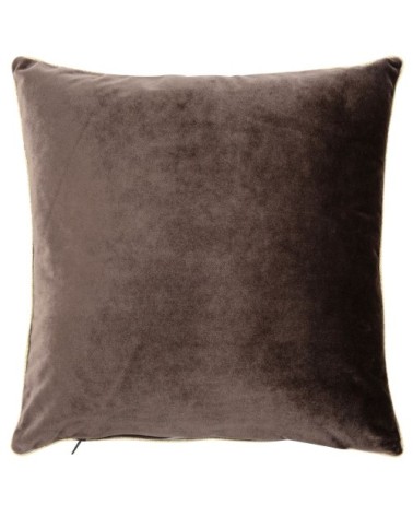 Housse de coussin taupe et dorée, 40x40