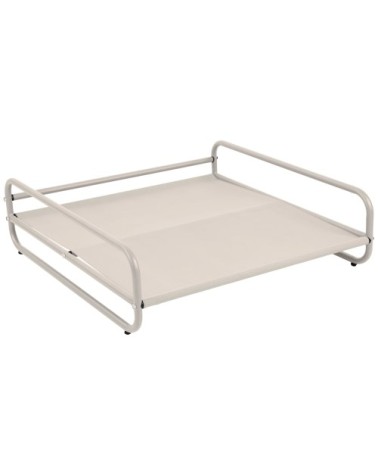Structure pour fauteuil et pouf de salon de jardin modulable beige