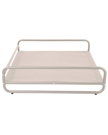 Structure pour fauteuil et pouf de salon de jardin modulable beige