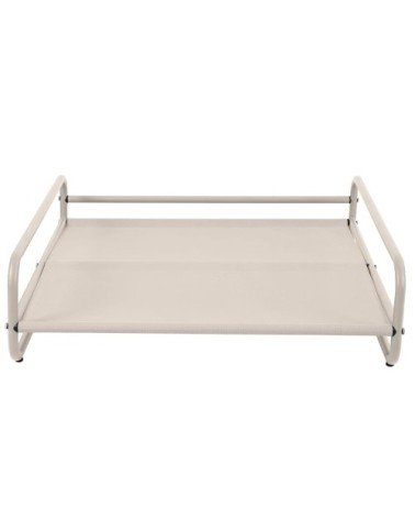 Structure pour fauteuil et pouf de salon de jardin modulable beige