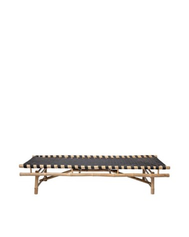 LIO - Bain de soleil daybed bambou noir