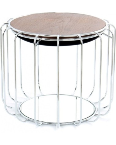 Table dappoint réversible pouf noir