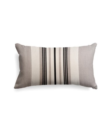 Housse de coussin coton Gris 25x45 cm