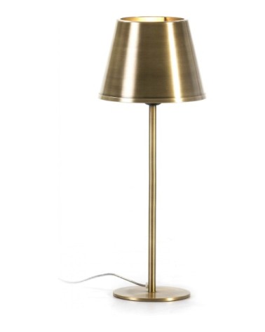 Lampe de table en métal doré 13x13x39