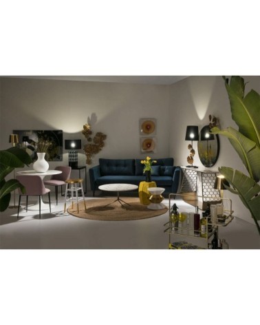 Lampe de table en métal doré 13x13x39