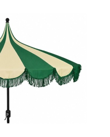 Parasol vert foncé polyester h238xl235xl235cm