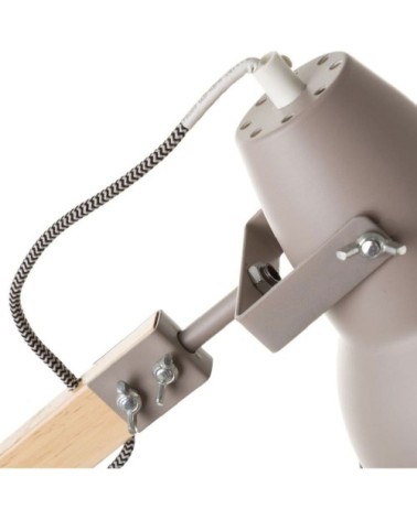 Lampe en bois et métal 43 cm