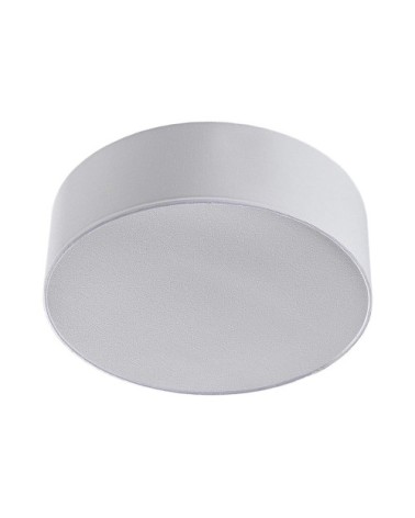 Plafonnier tissu en textile blanc