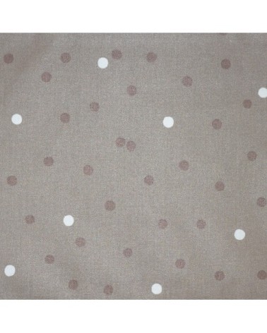 Nappe enduite ronde 160 x 160 cm taupe