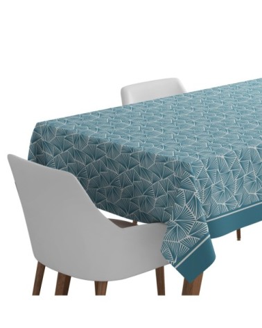 Nappe coton Bleu 170x350 cm