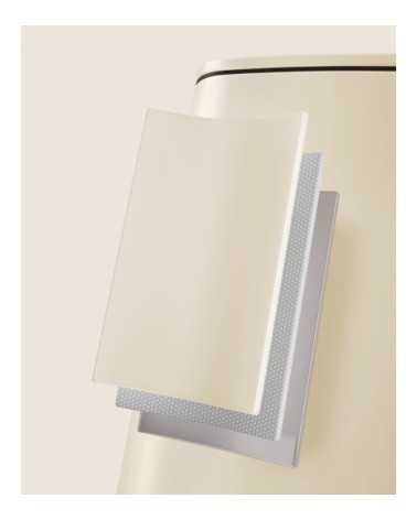 Poubelle de cuisine 30 l en acier avec seau intérieur beige sable