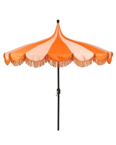 Parasol orange polyester h238xl235xl235cm