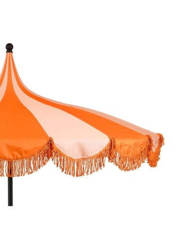 Parasol orange polyester h238xl235xl235cm
