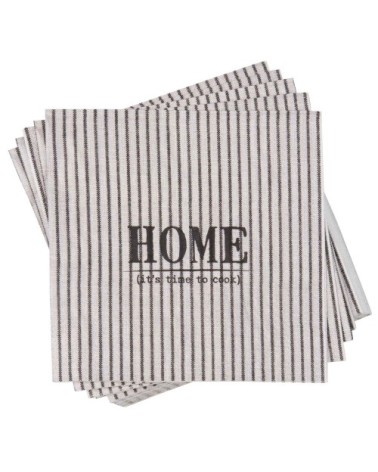 Paquet de 20 serviettes en papier motifs à rayures