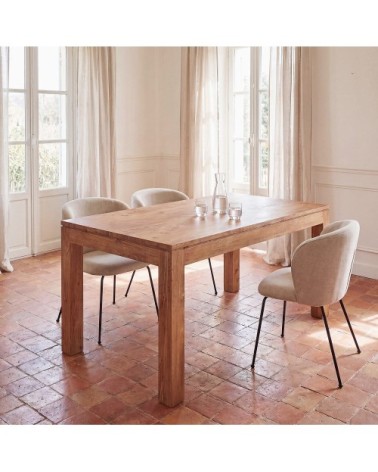 Table à manger en sheesham massif 6/8 personnes L160