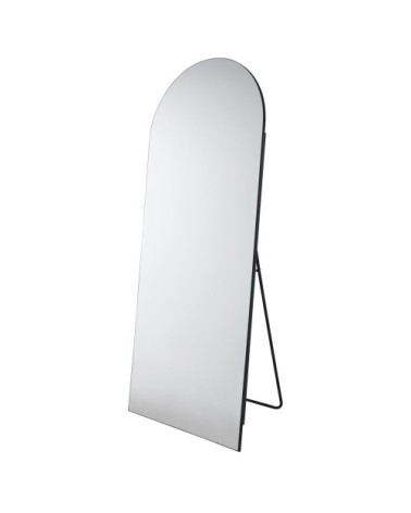 Grand miroir arche sur pied noir, 80x200 cm