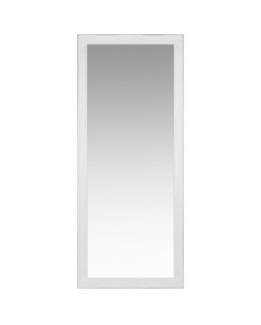 Miroir rectangulaire en bois de paulownia blanc 80x190